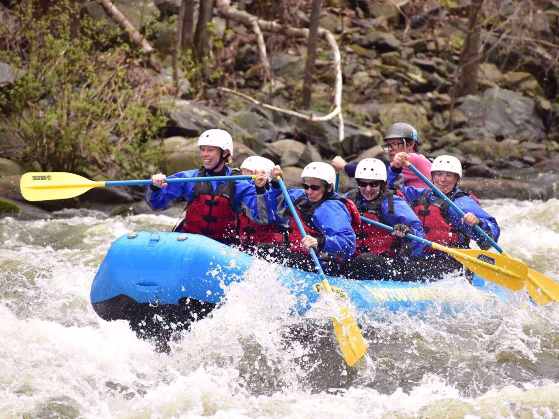 All women rafting