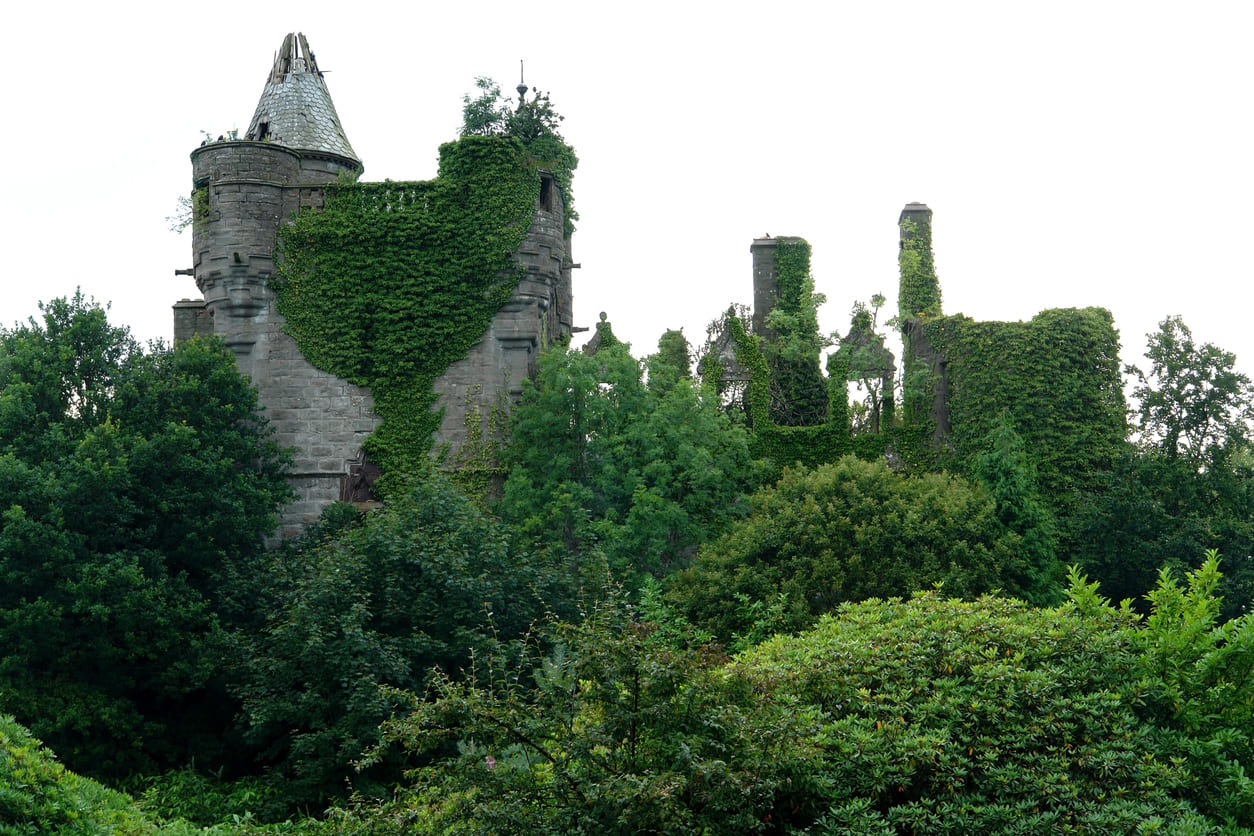 Arcadian ruin near Drymen in Scotland