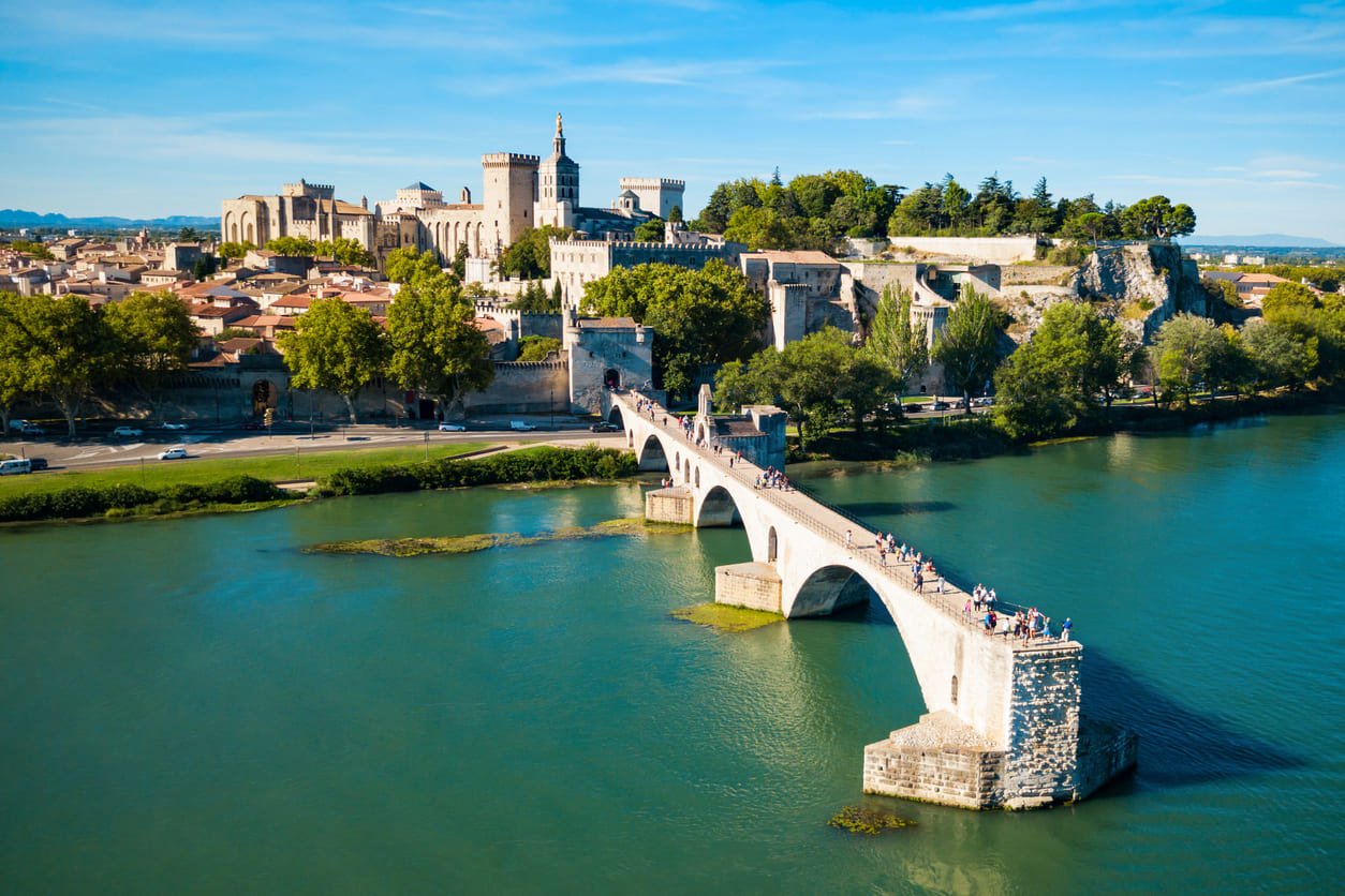 Aerial view of Avignon