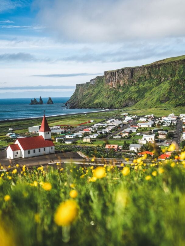 Beautiful town in Iceland