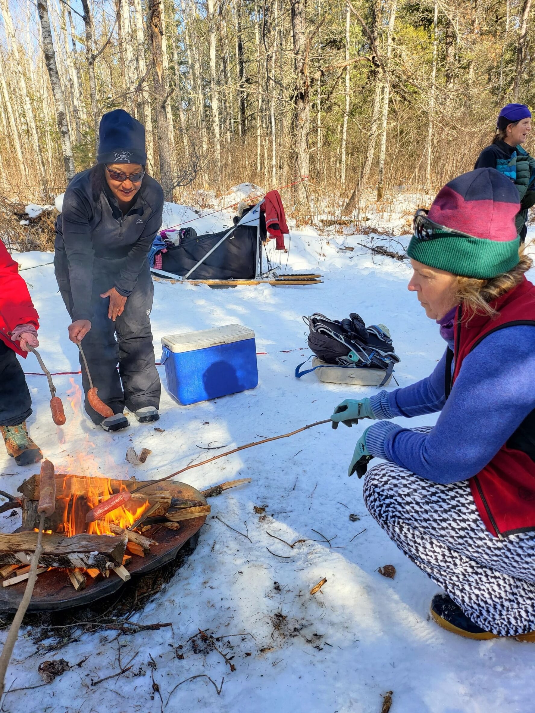 Campfire sausages