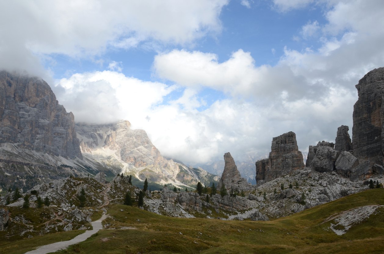 Cinque Torri in the Dolomites, Italy