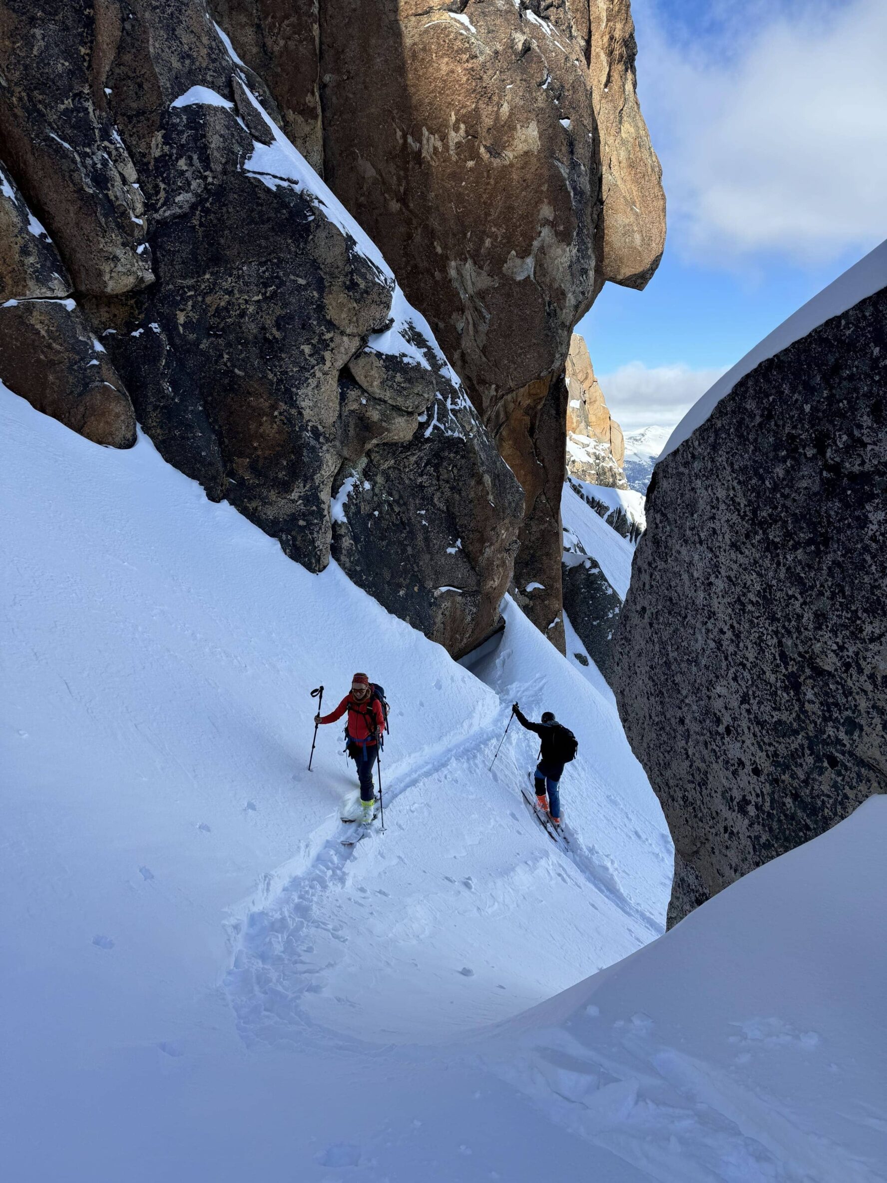 Climbing up a mountain