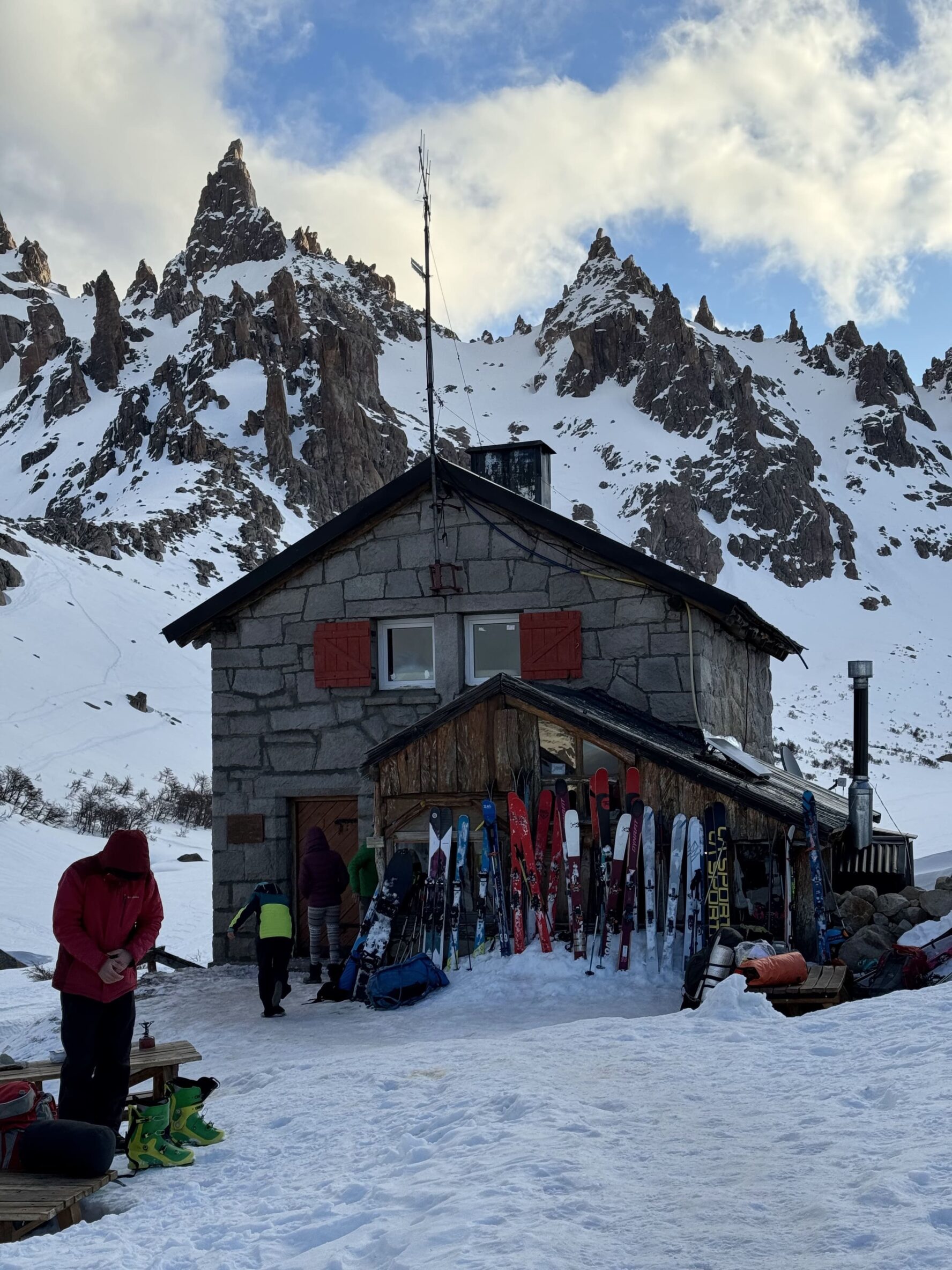 Frey Hut on a sunny day