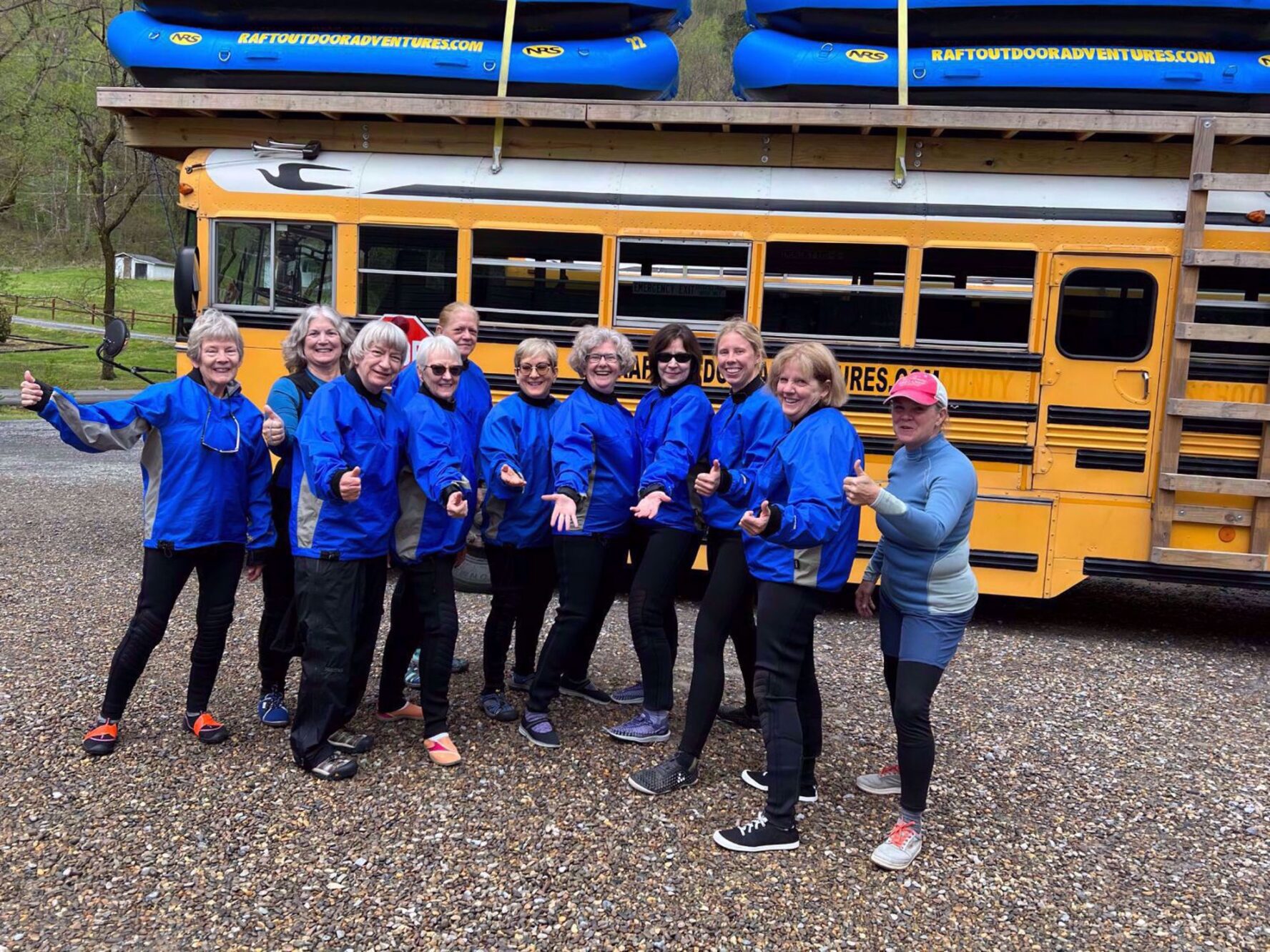 Getting ready for rafting