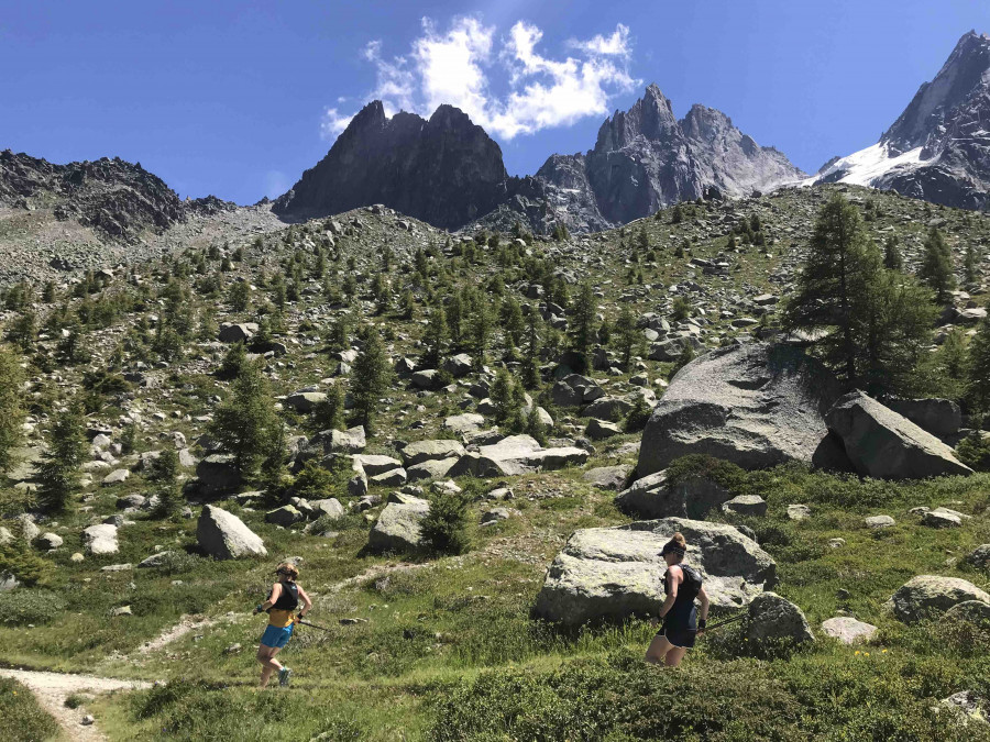 Guided run on the Grand Balcon Nord