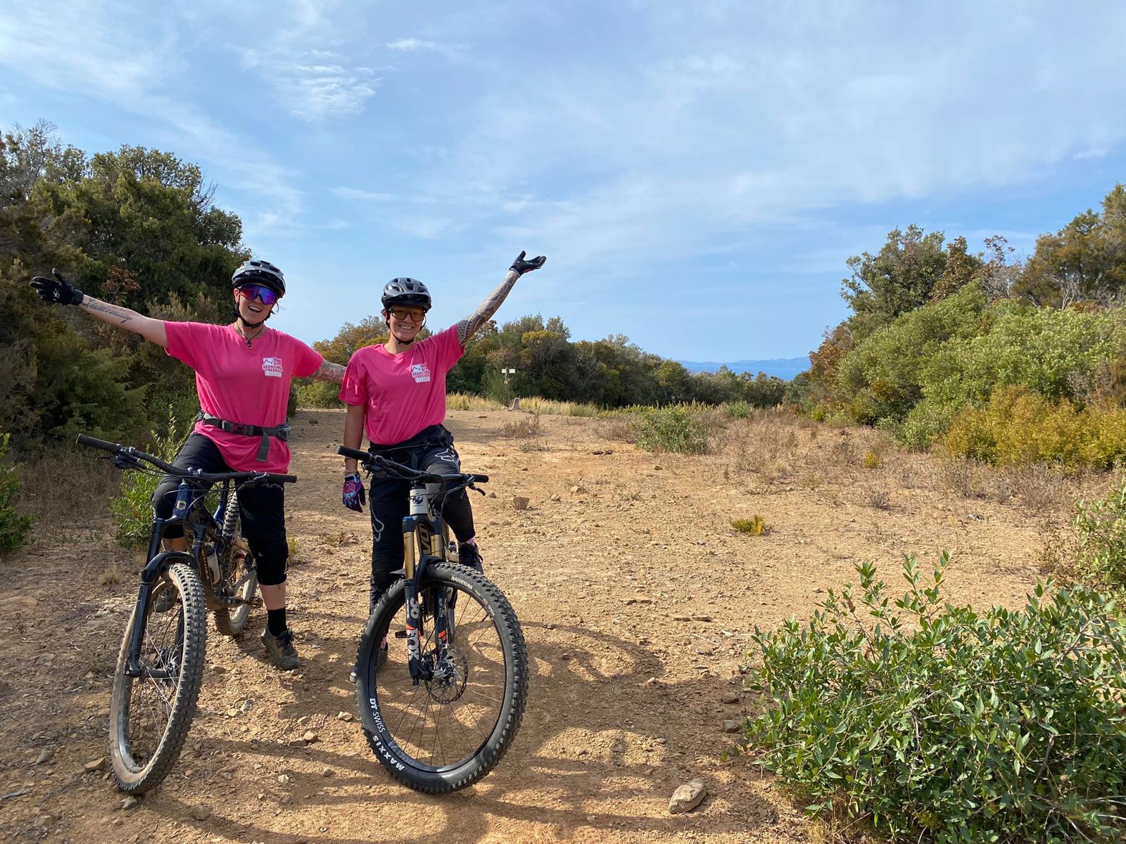 Happy bikers in Italy