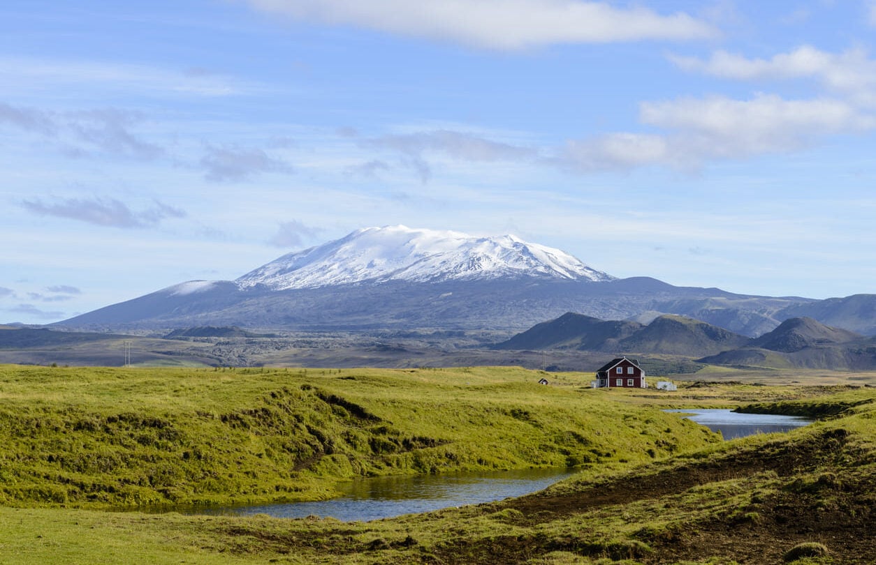 Hekla volcano view