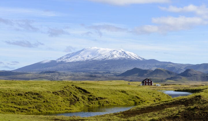Hekla volcano view