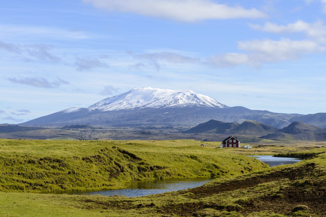 Hekla volcano view