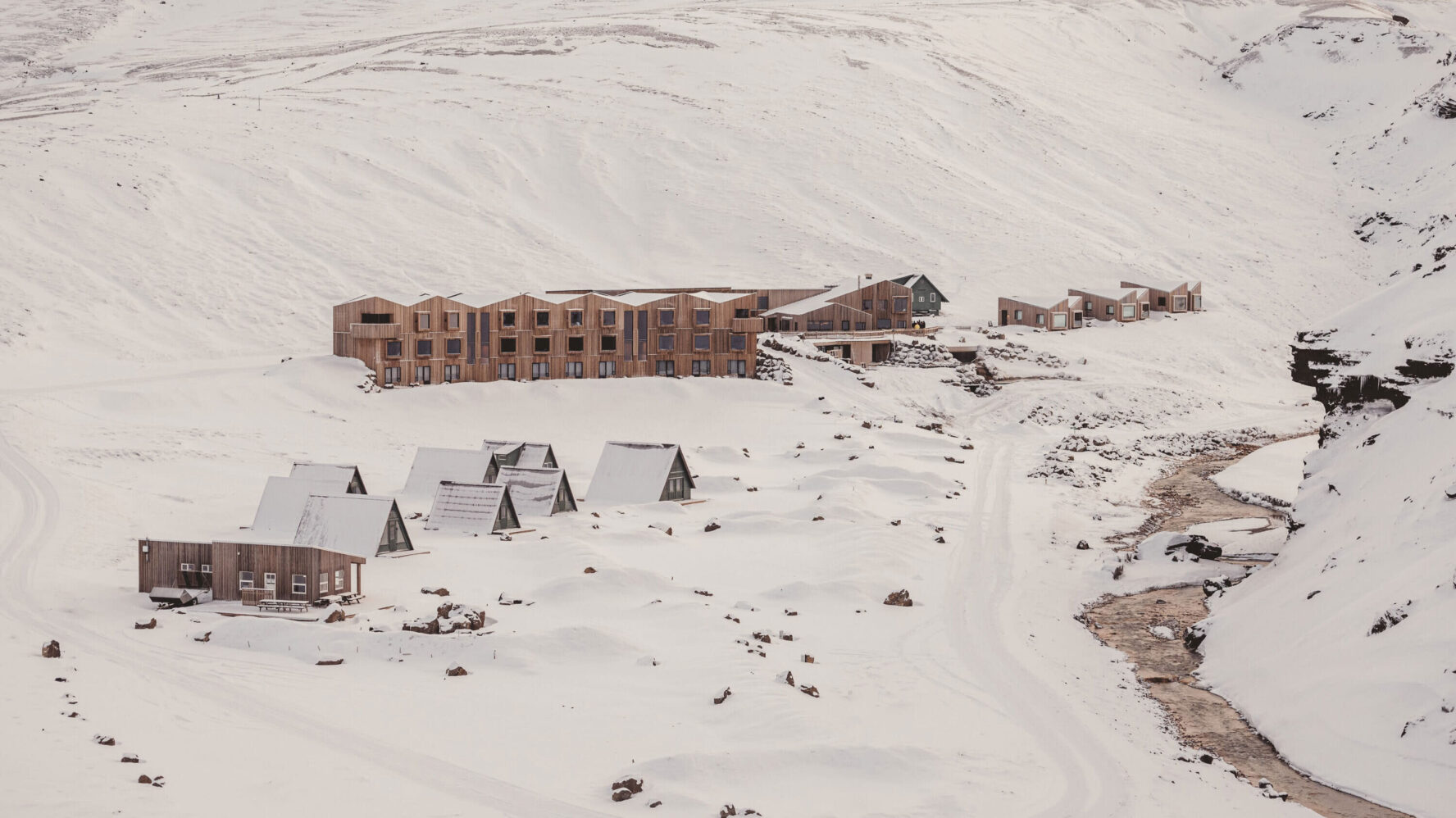 Highland Base Camp in the Icelandic Highlands, Iceland