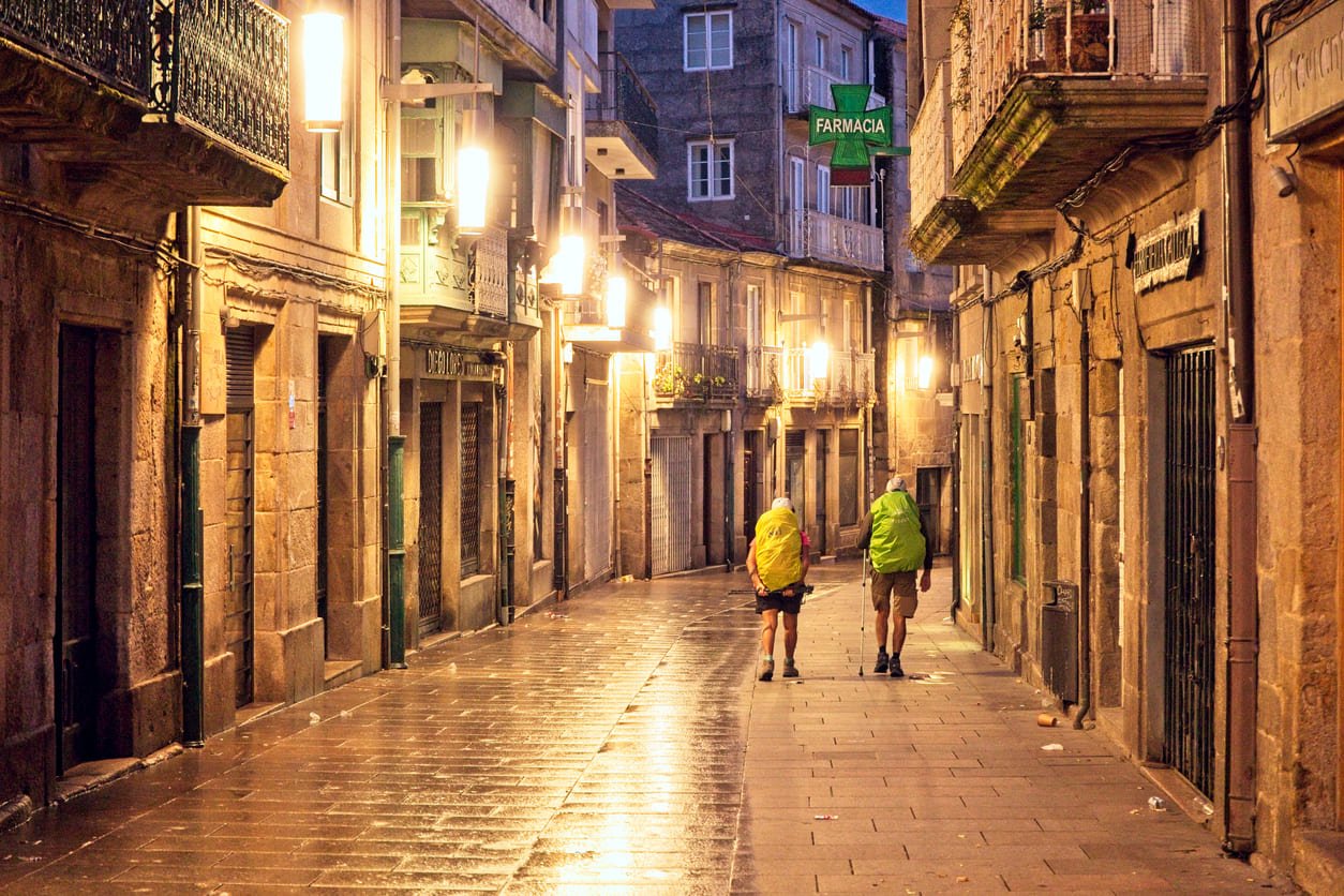 Hikers in Pontevedra