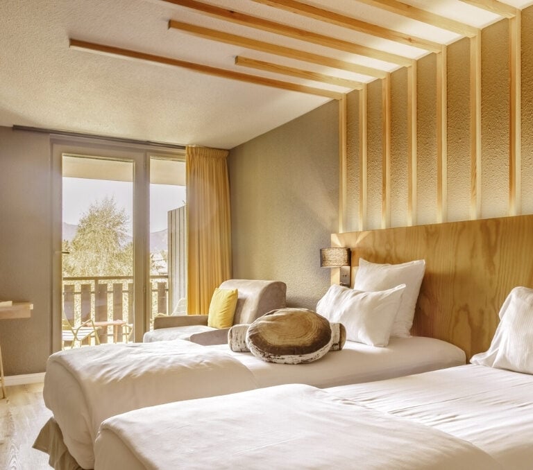 Classic room at Hotel Les Aiglons in Chamonix