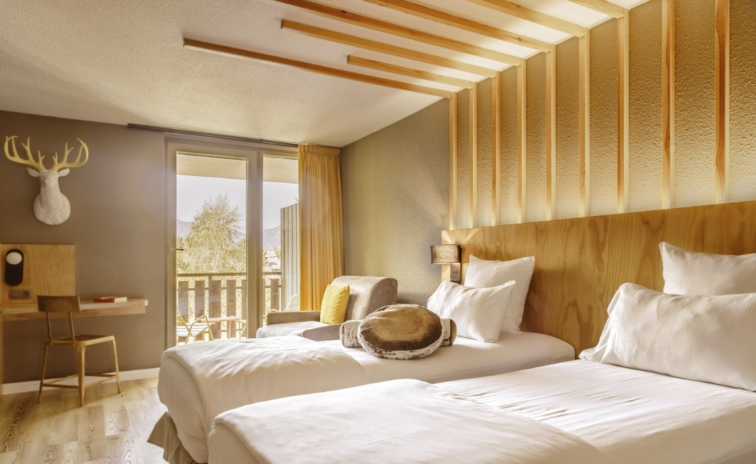 Classic room at Hotel Les Aiglons in Chamonix