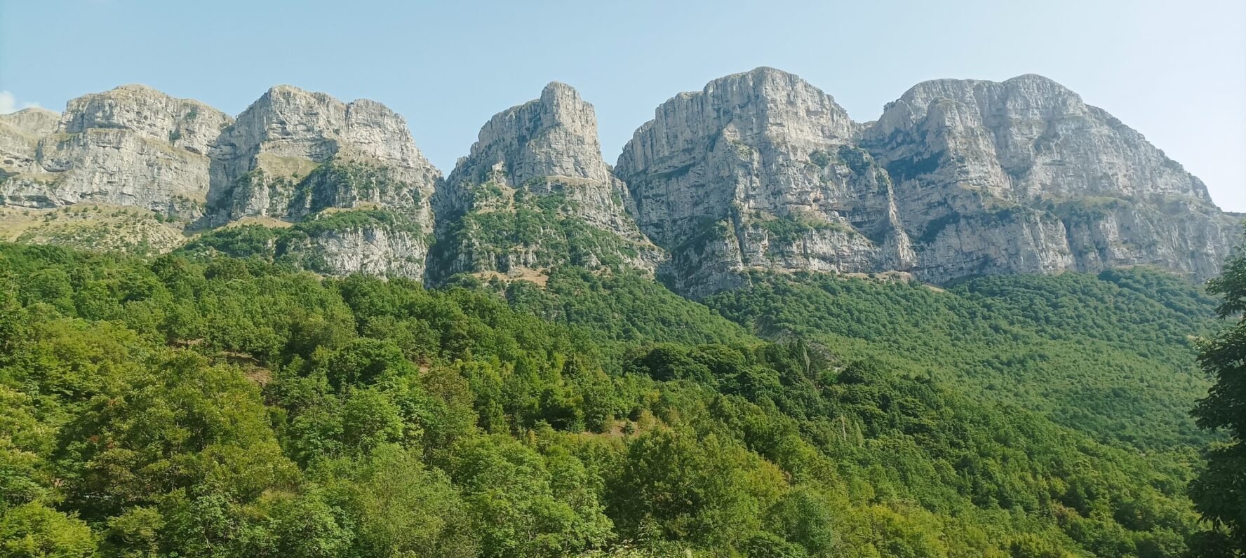 Impressive mountain panorama