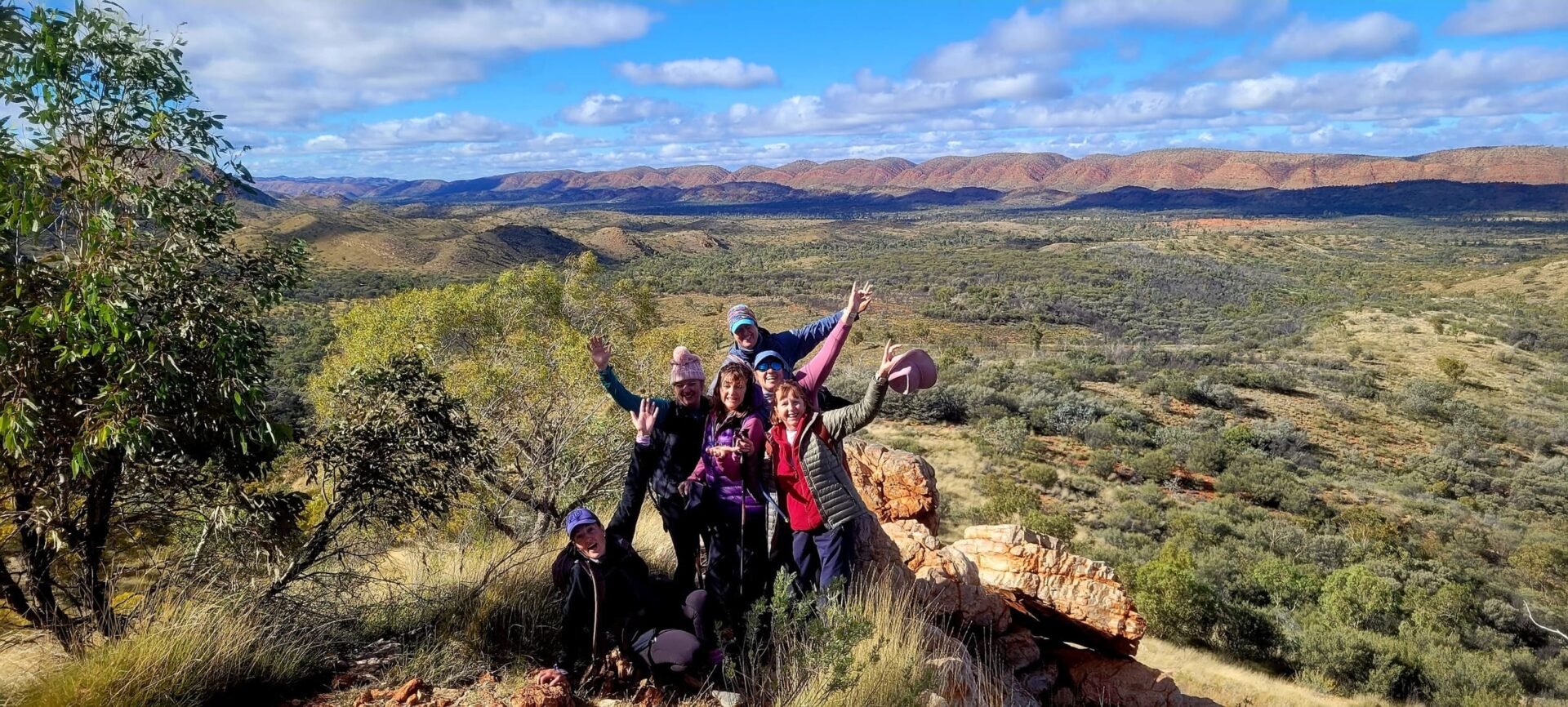 Larapinta hikers posing