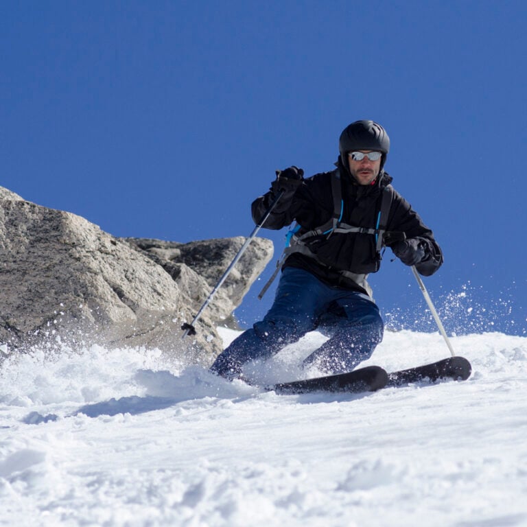 Man skiing in Bariloche