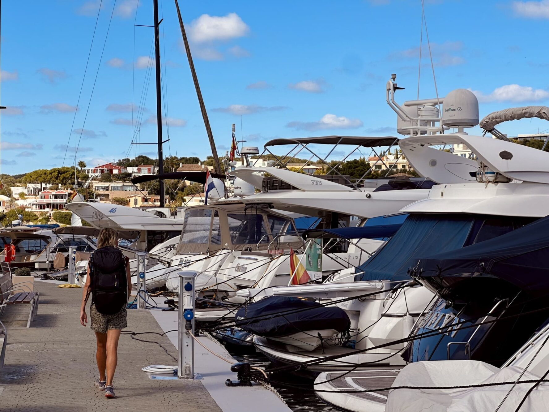 Mao harbor in Menorca