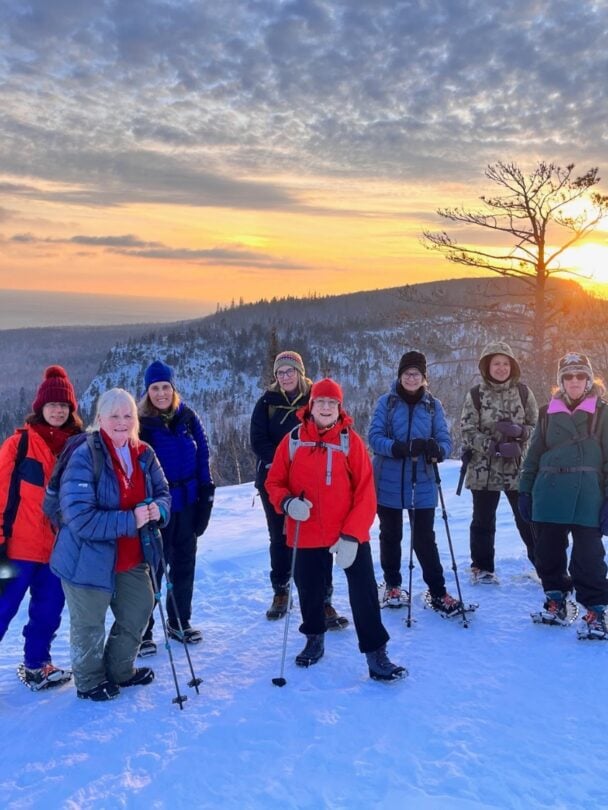 minnesota snowshoeing trip