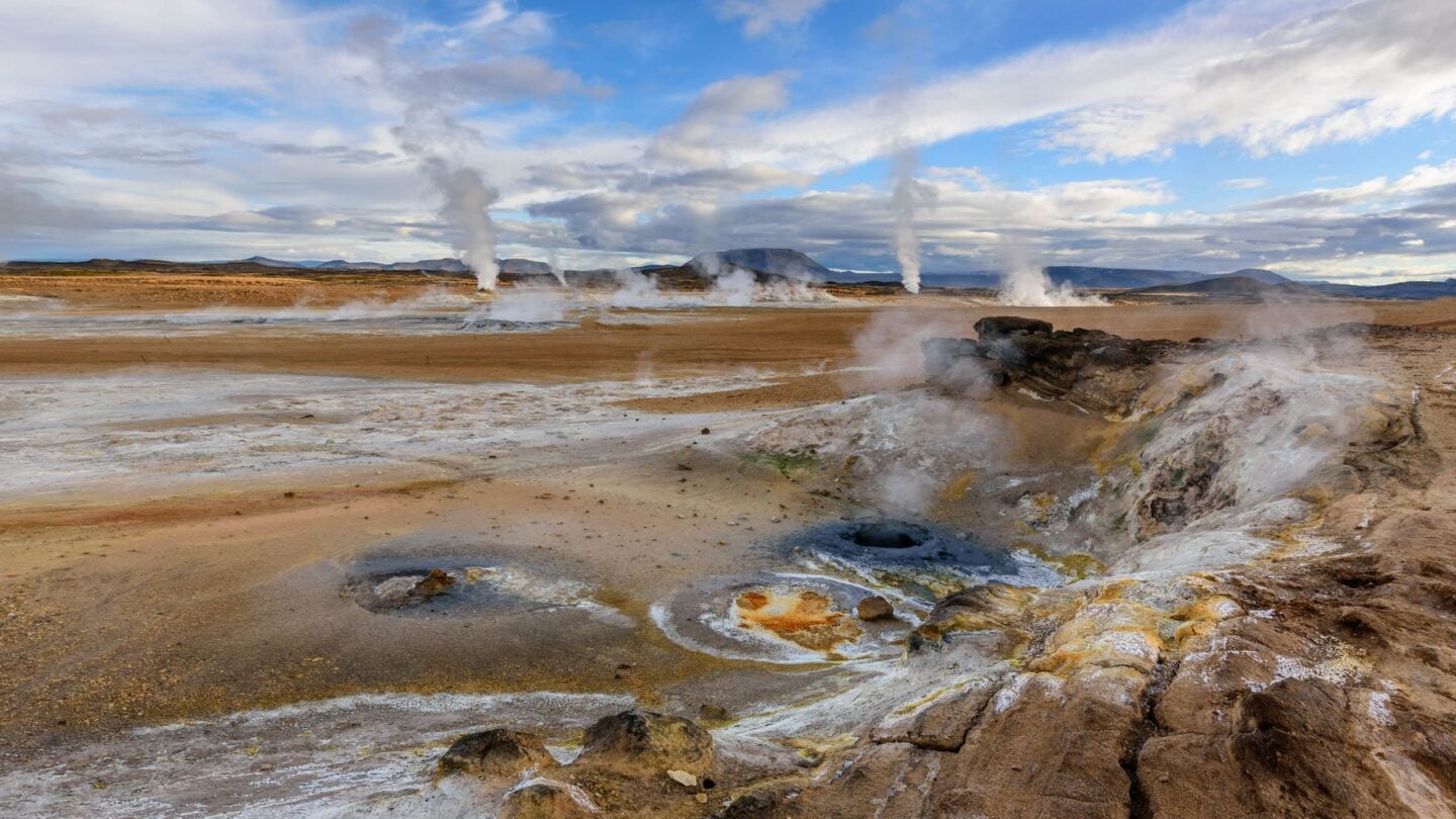 Myvatn lake landscapes