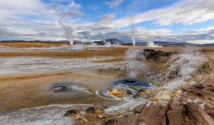 Myvatn lake landscapes