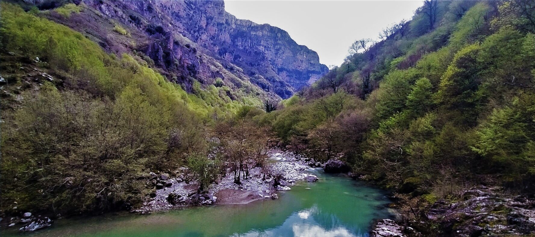 Natural pool in Greece