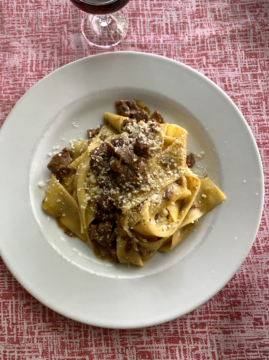 Pappardelle with wild boar