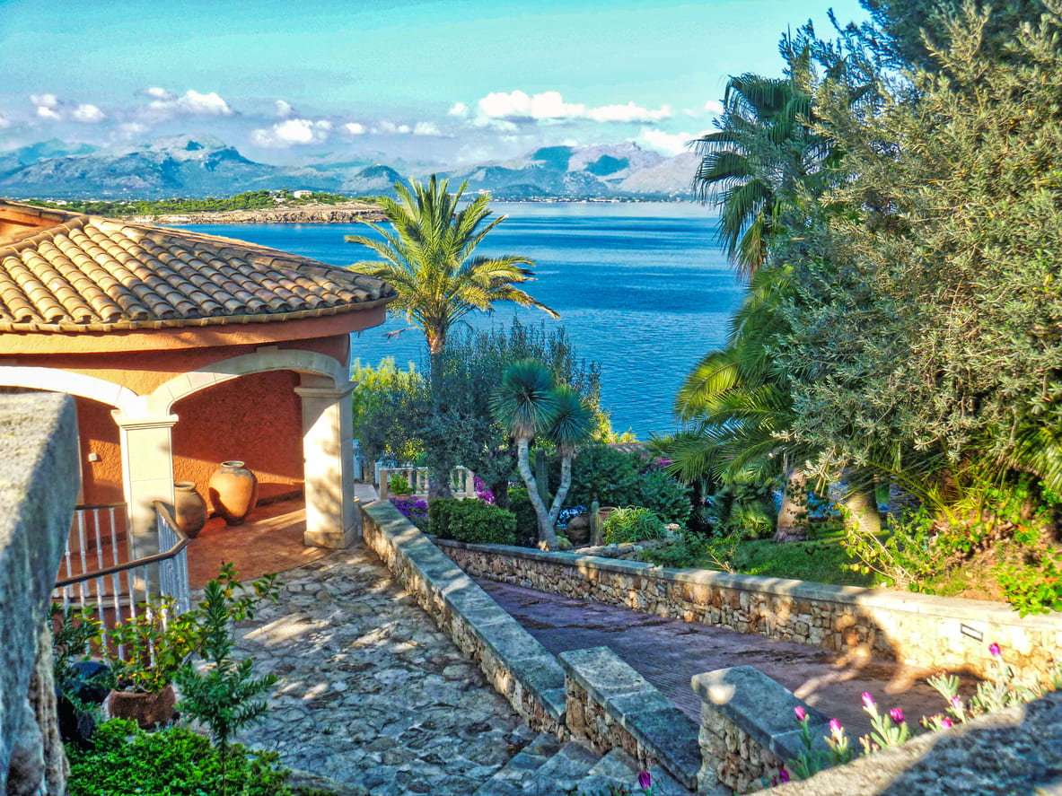 Pollenca village in Mallorca