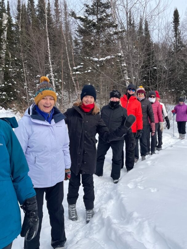minnesota snowshoeing trip