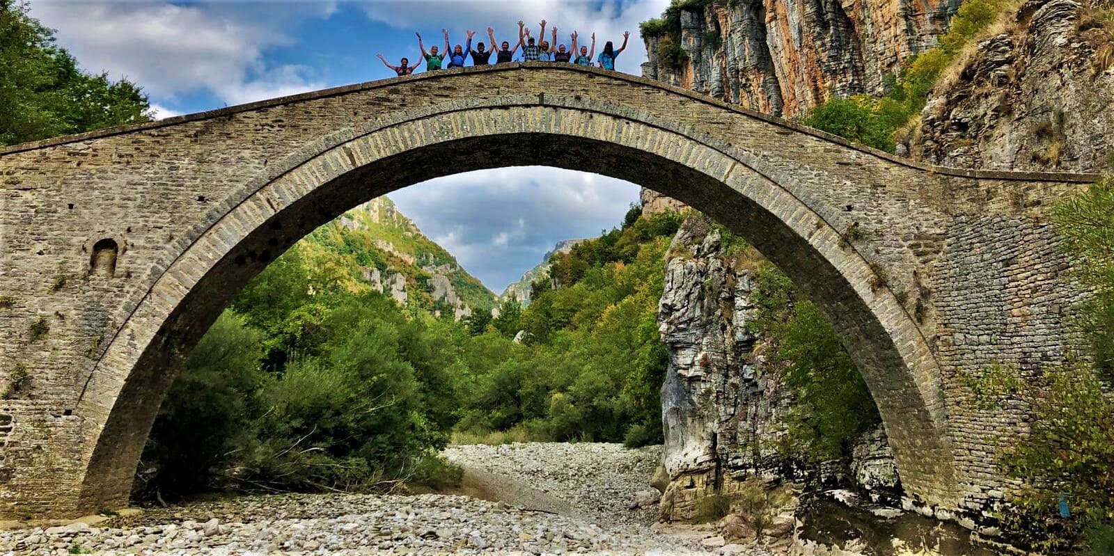 Stone bridge in Greece