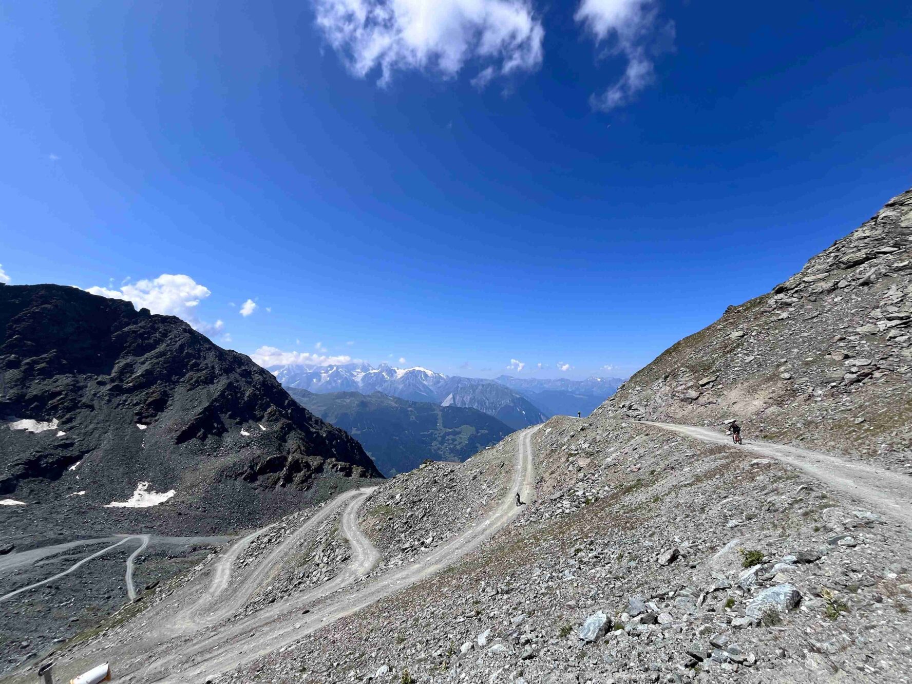 A mountain that's far in the Swiss Valais