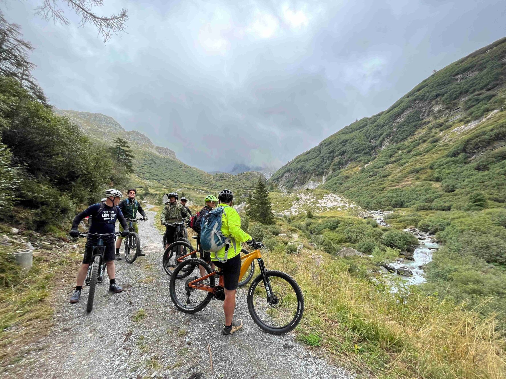 Swiss Valais - rider posing by a lake