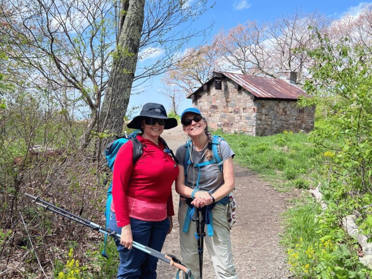 two women hikers shenandoah