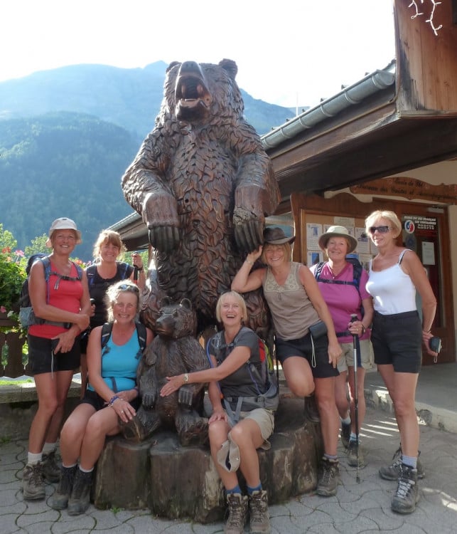 Women in Vallorcine, the Valley of Bears, on the TMB