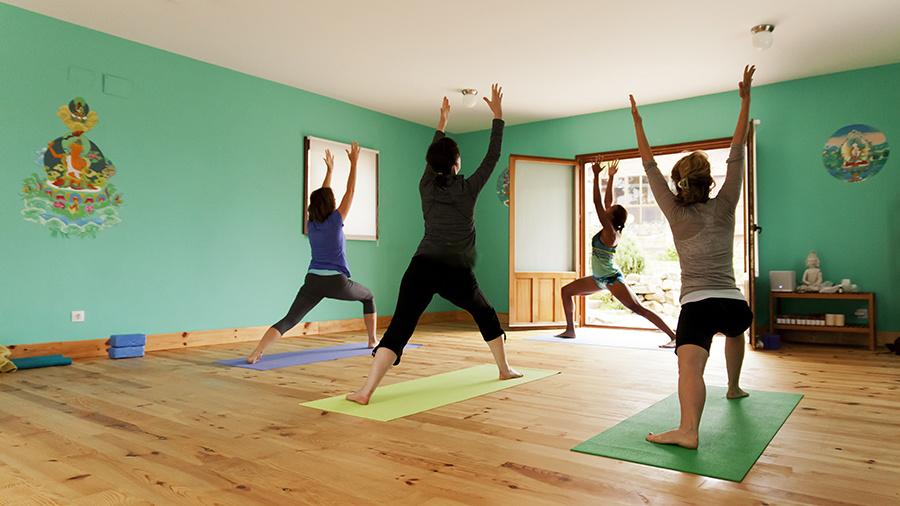 Yoga session in Spain