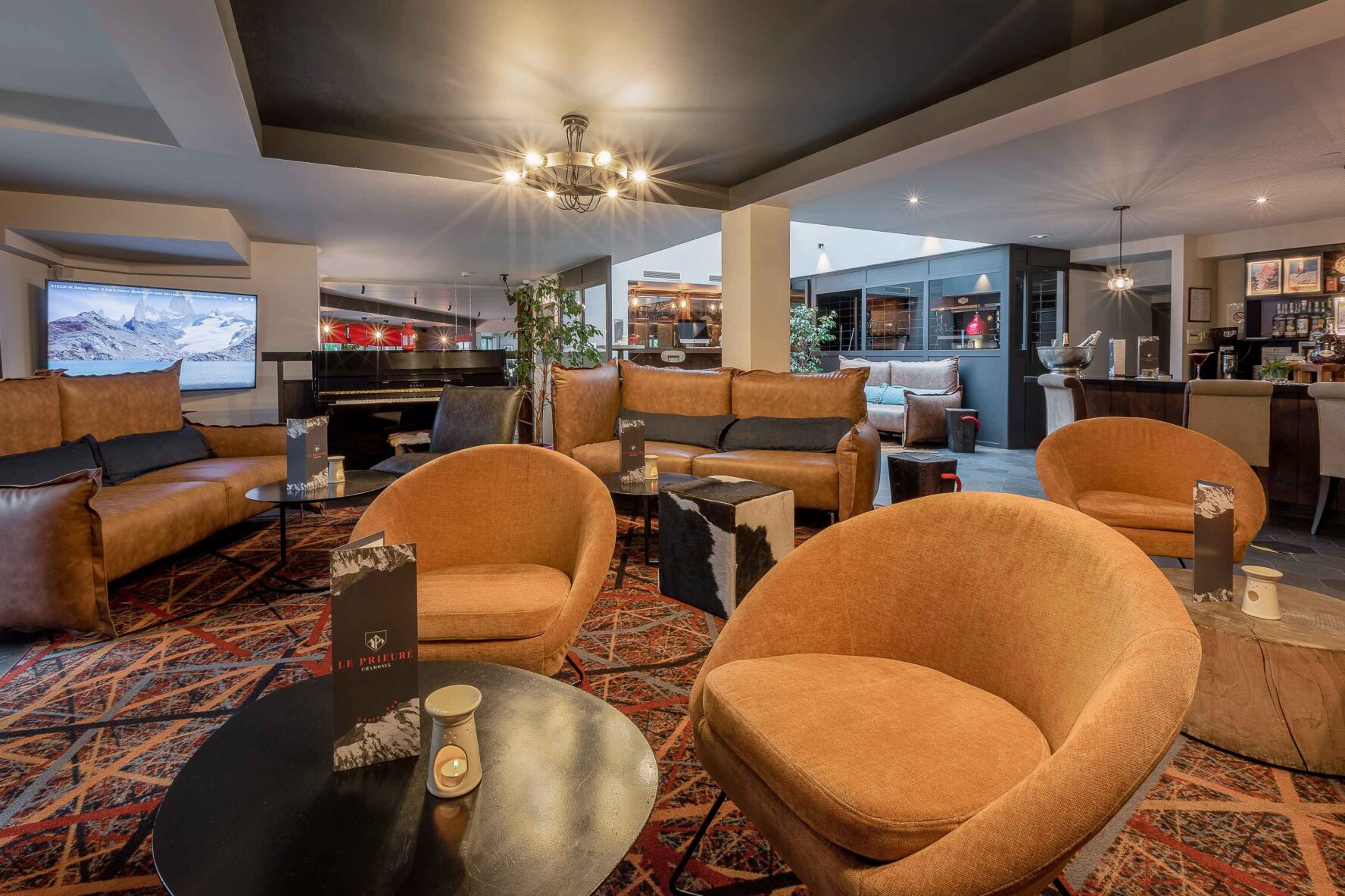 Lobby at Chalet Hotel Prieure Chamonix