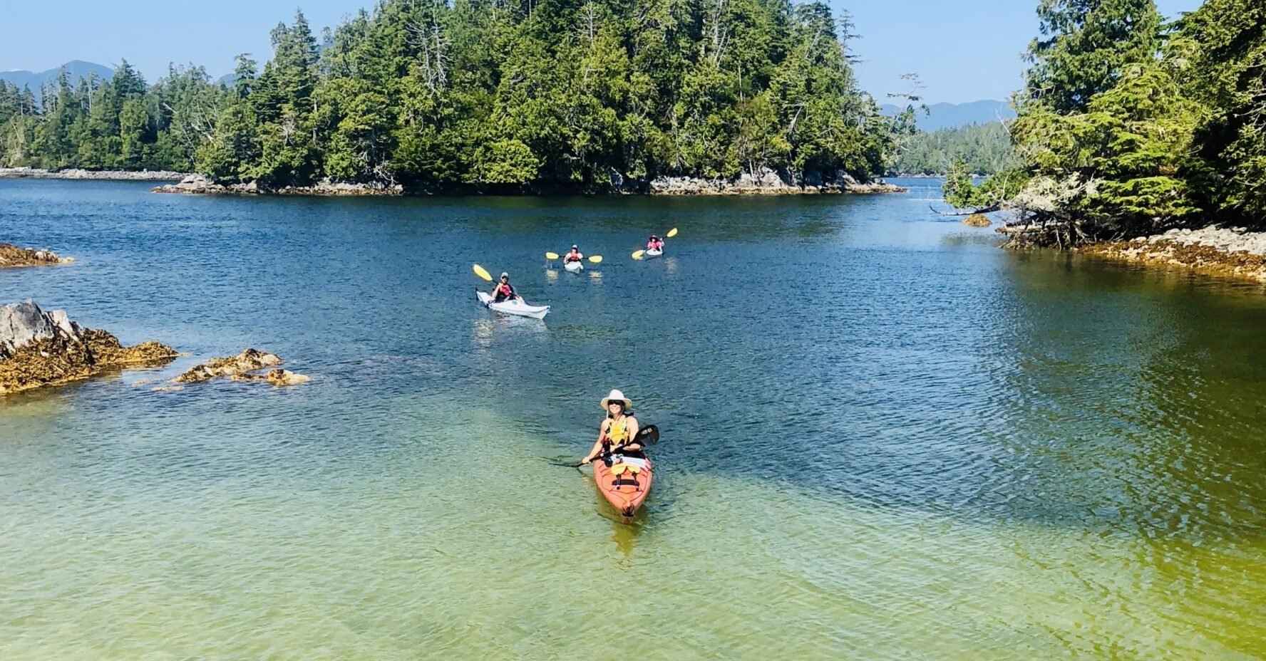 Kayaking in Canadian nature