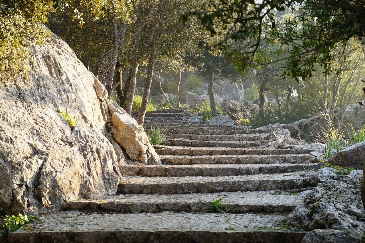 Stone steps in Mallorca