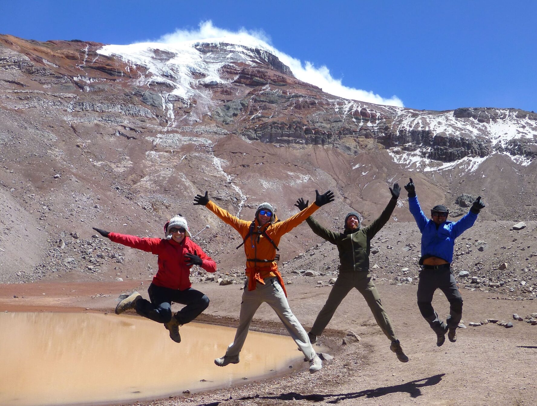 Chimborazo hike group
