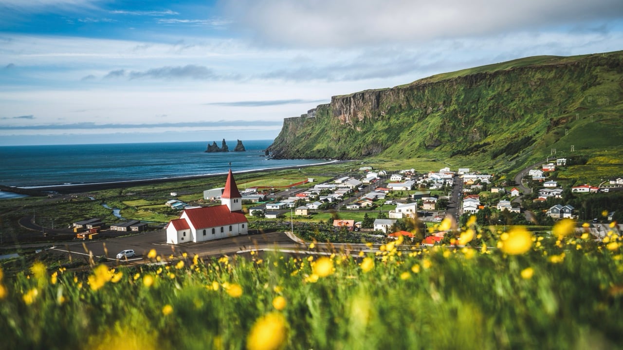 Vik seaside village
