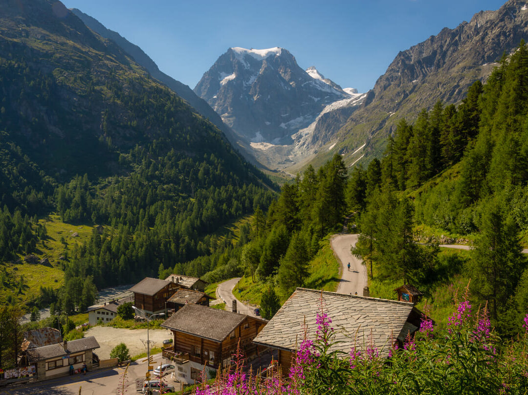 Arolla village in the Swiss Alps