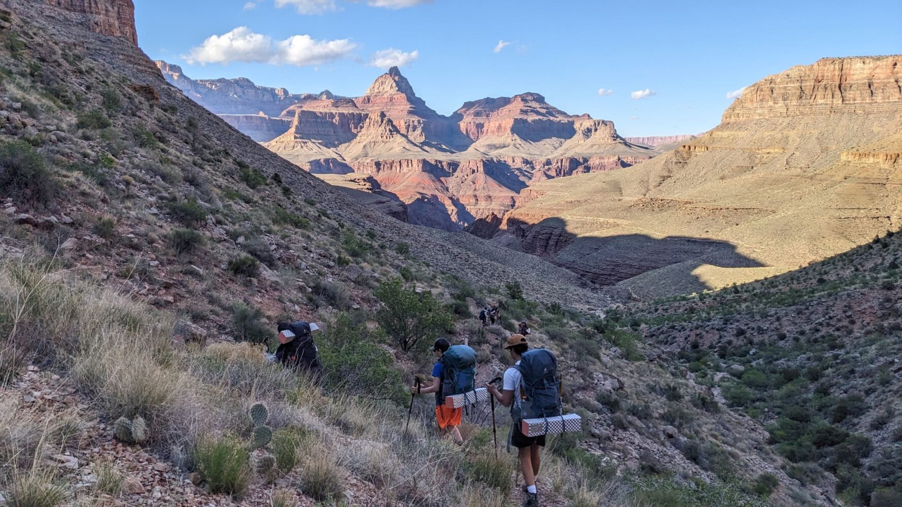 Backpackers in Grand Canyon