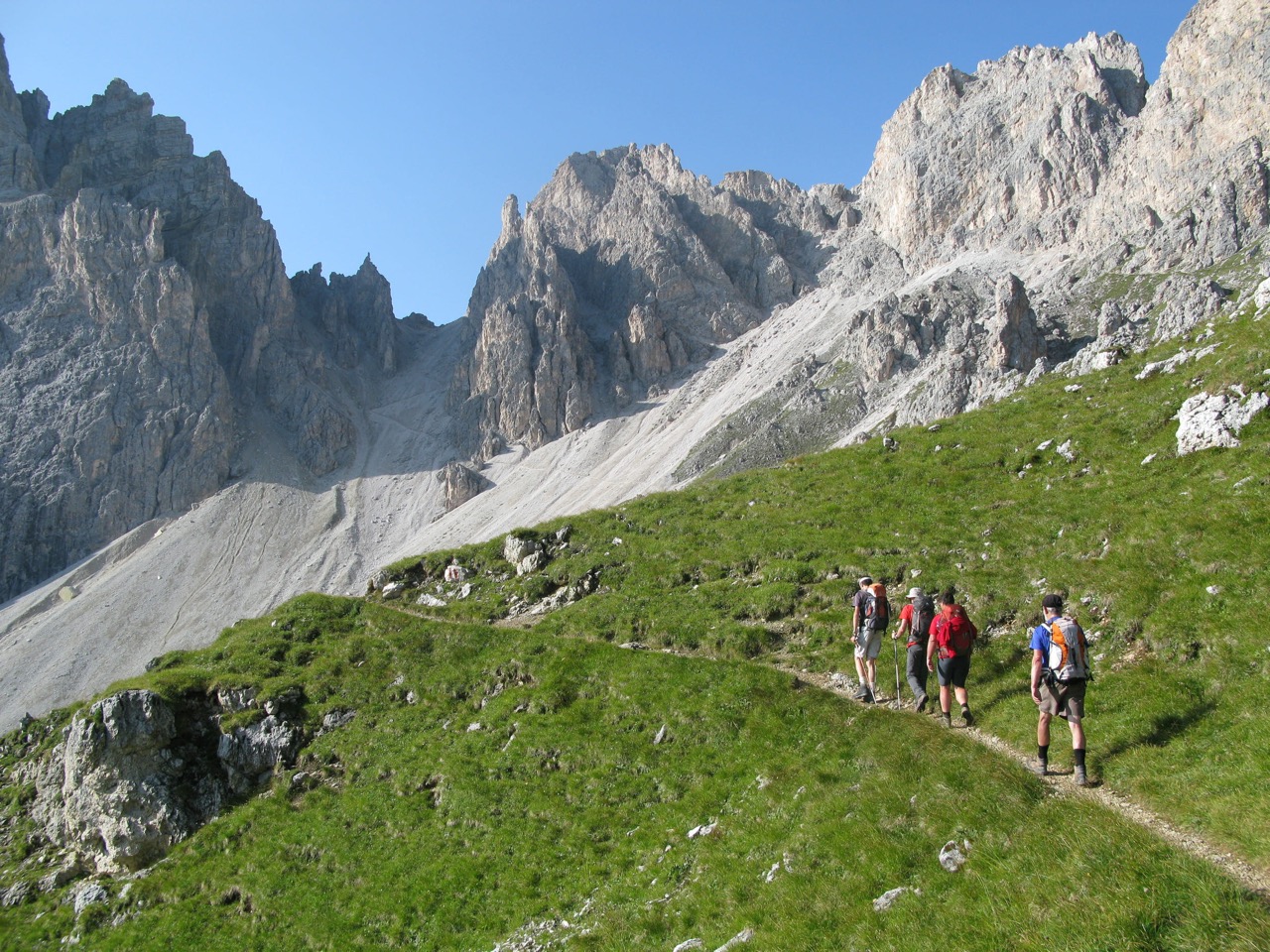 Beautiful sunny day hiking