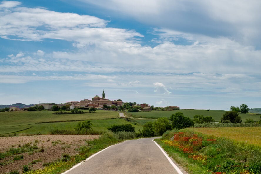 The Road to Sansol along the Camino Frances