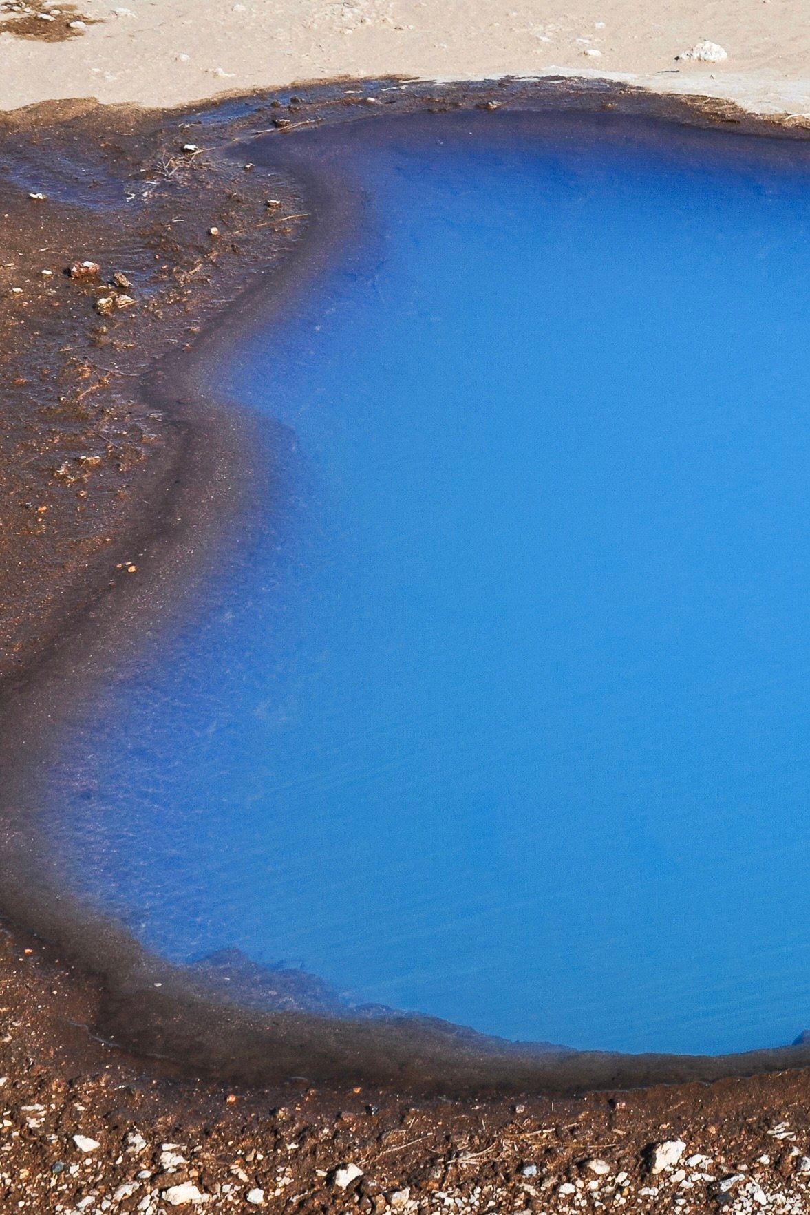 Electric blue lake