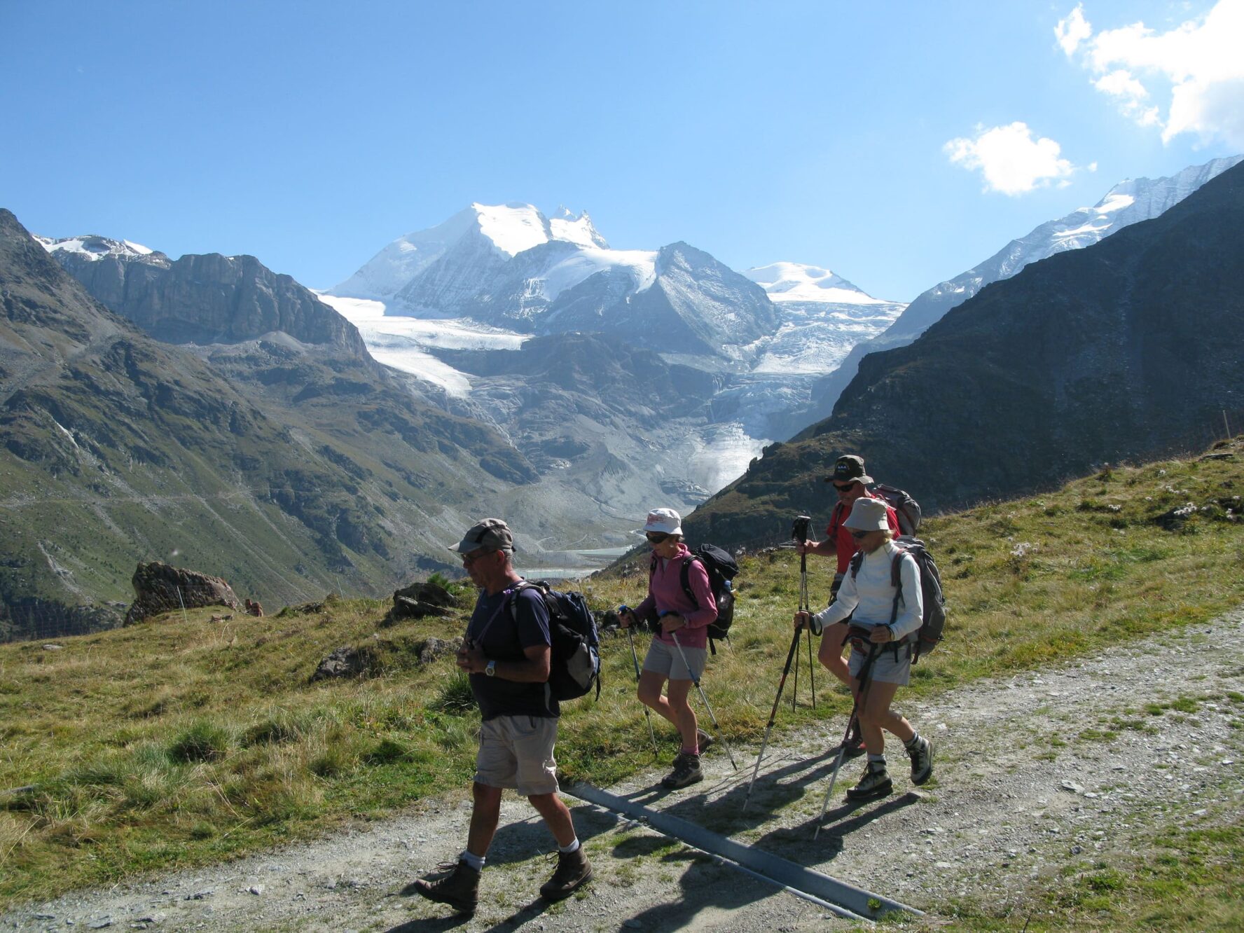 Glacier background Swiss Alps