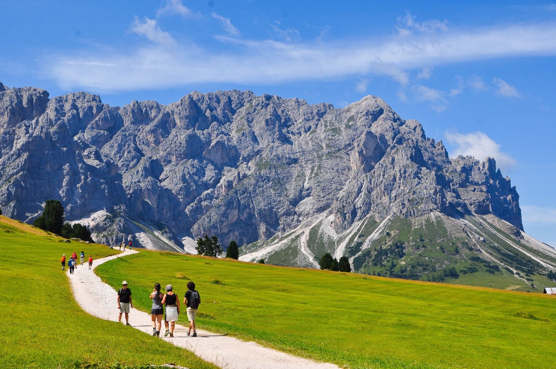 Group of hikers from Munich to Venice