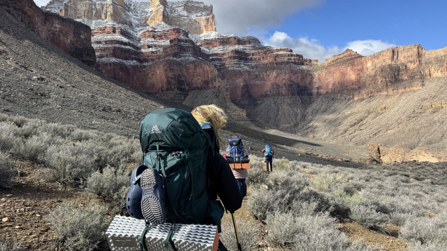 Guided hike in the Grand Canyon