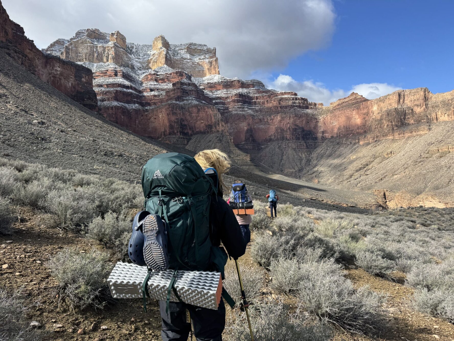 Guided hike in the Grand Canyon