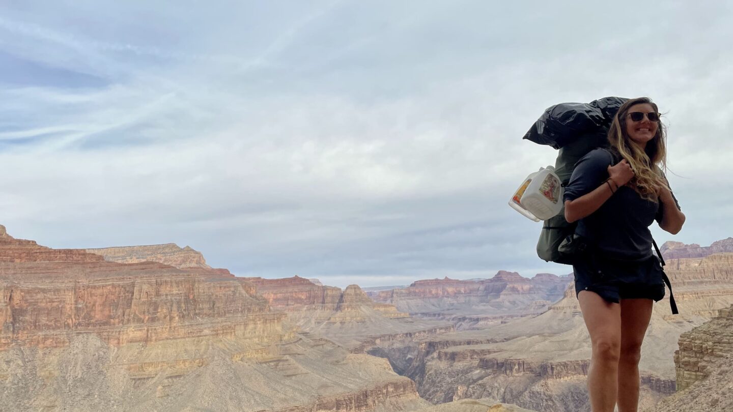Hikers in summer in Grand Canyon